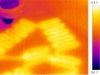 termovizní snímek - elektrické podlahové topení 1